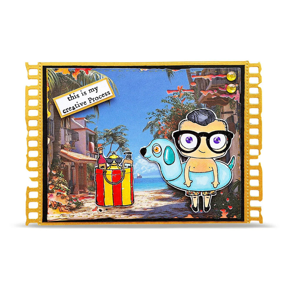 AALL & CREATE - A7 Stamps - Floatie Abs #1451