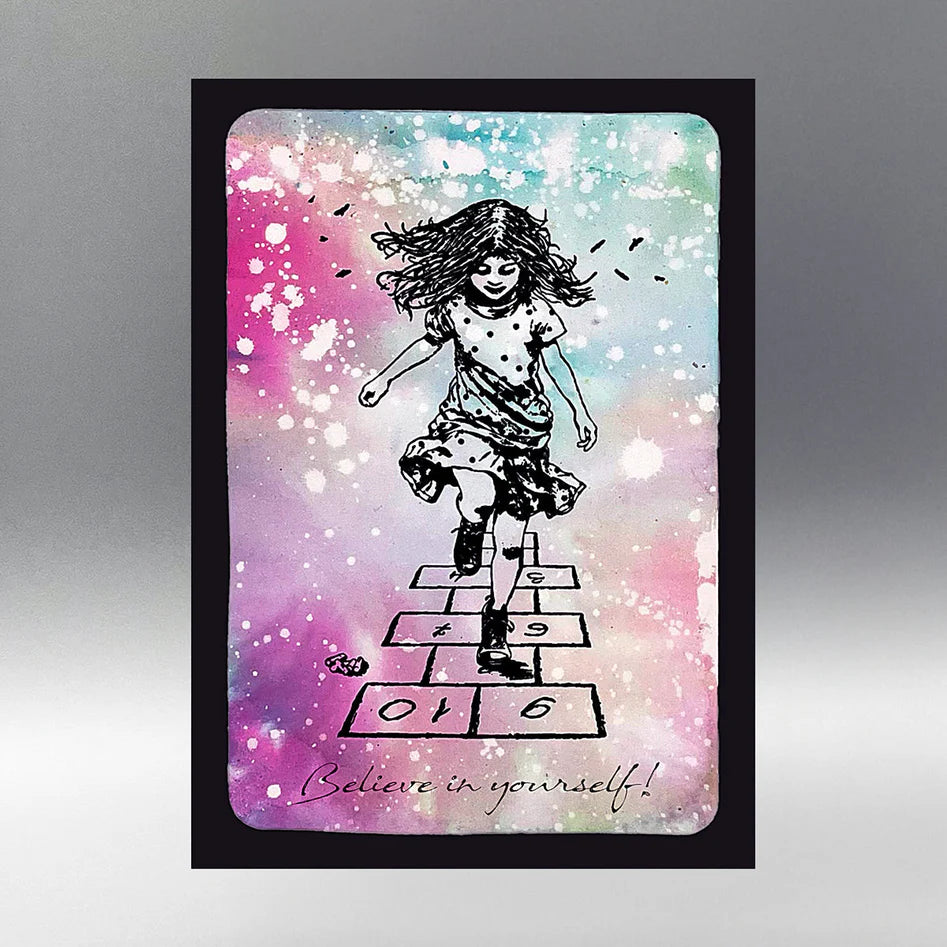 Cosmic Shimmer - Andy Skinner  Pre Cut Mounted Stamp - Believe In Yourself!
