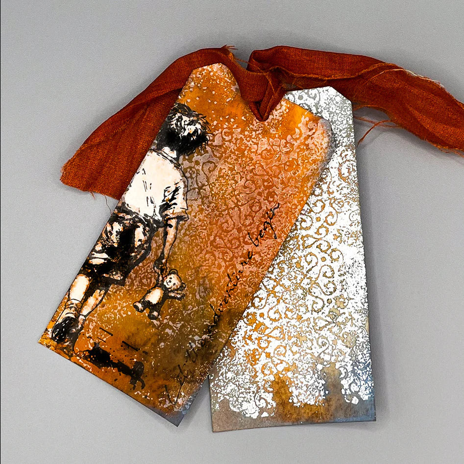 Cosmic Shimmer - Andy Skinner  Pre Cut Mounted Stamp - Vintage Background