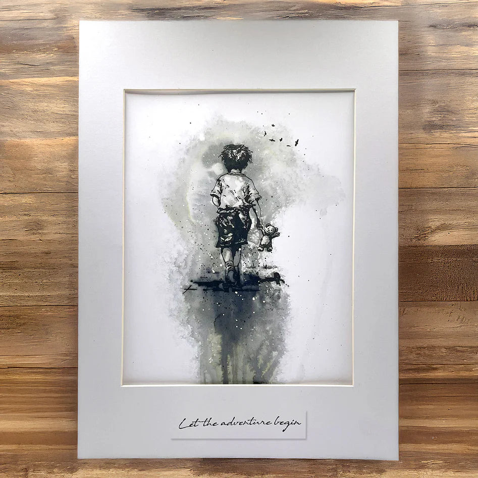 Cosmic Shimmer - Andy Skinner  Pre Cut Mounted Stamp - Let The Adventure Begin