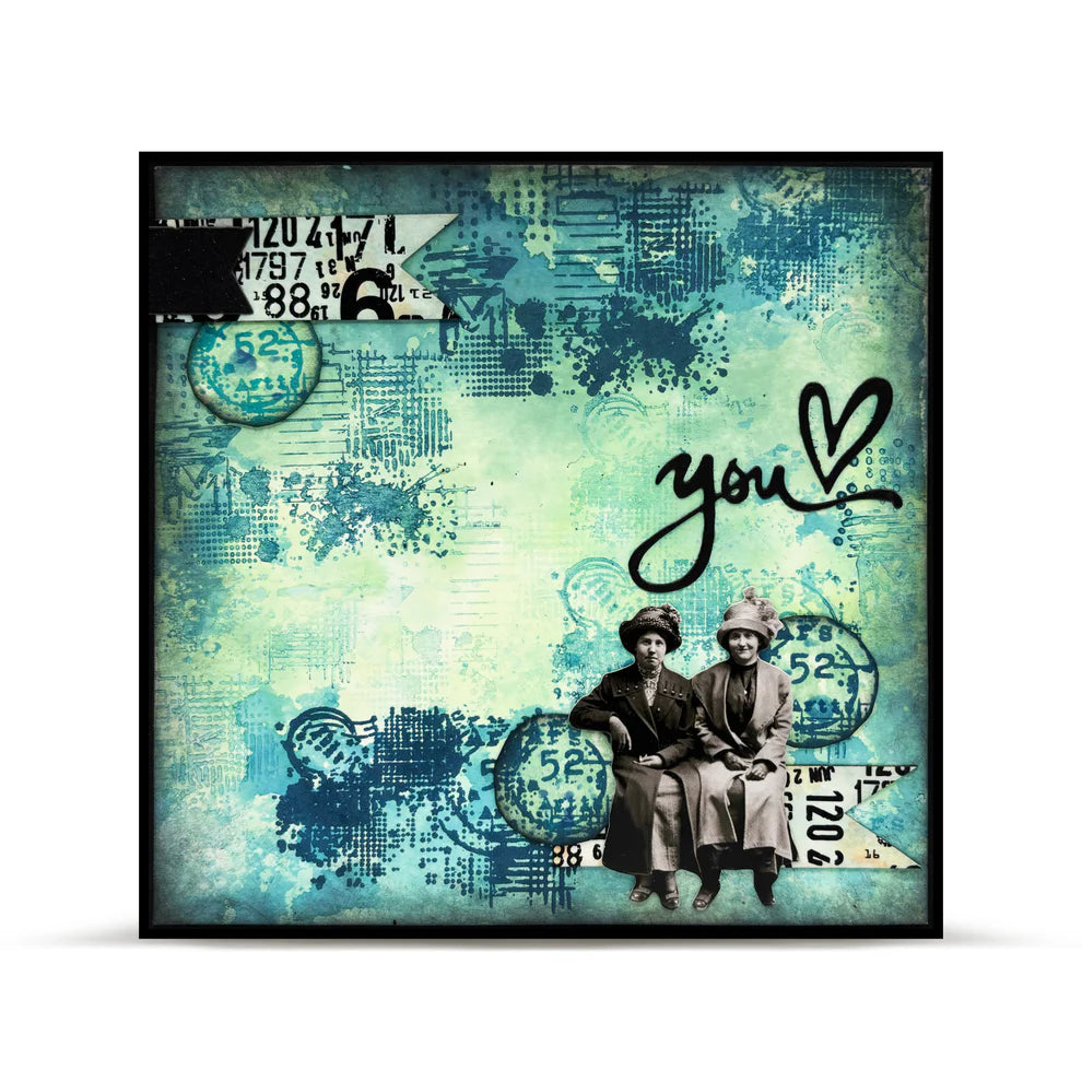 AALL & CREATE - 6X6  Stencil  - Rocky Dirt # PC - 247