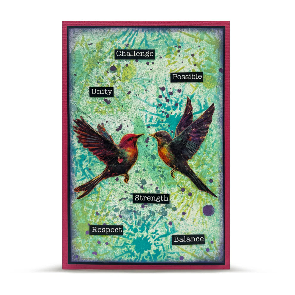 AALL & CREATE - 6X6  Stencil  - Breaking Point # PC - 246