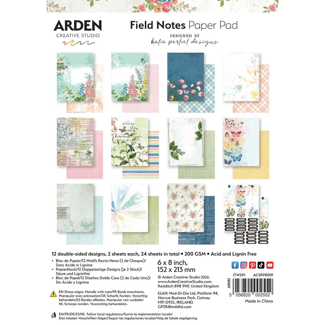Arden Creative - Field Notes 6" x 8'' Paper Pad