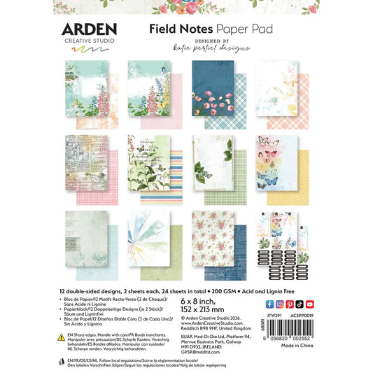 Arden Creative - Field Notes 6" x 8'' Paper Pad