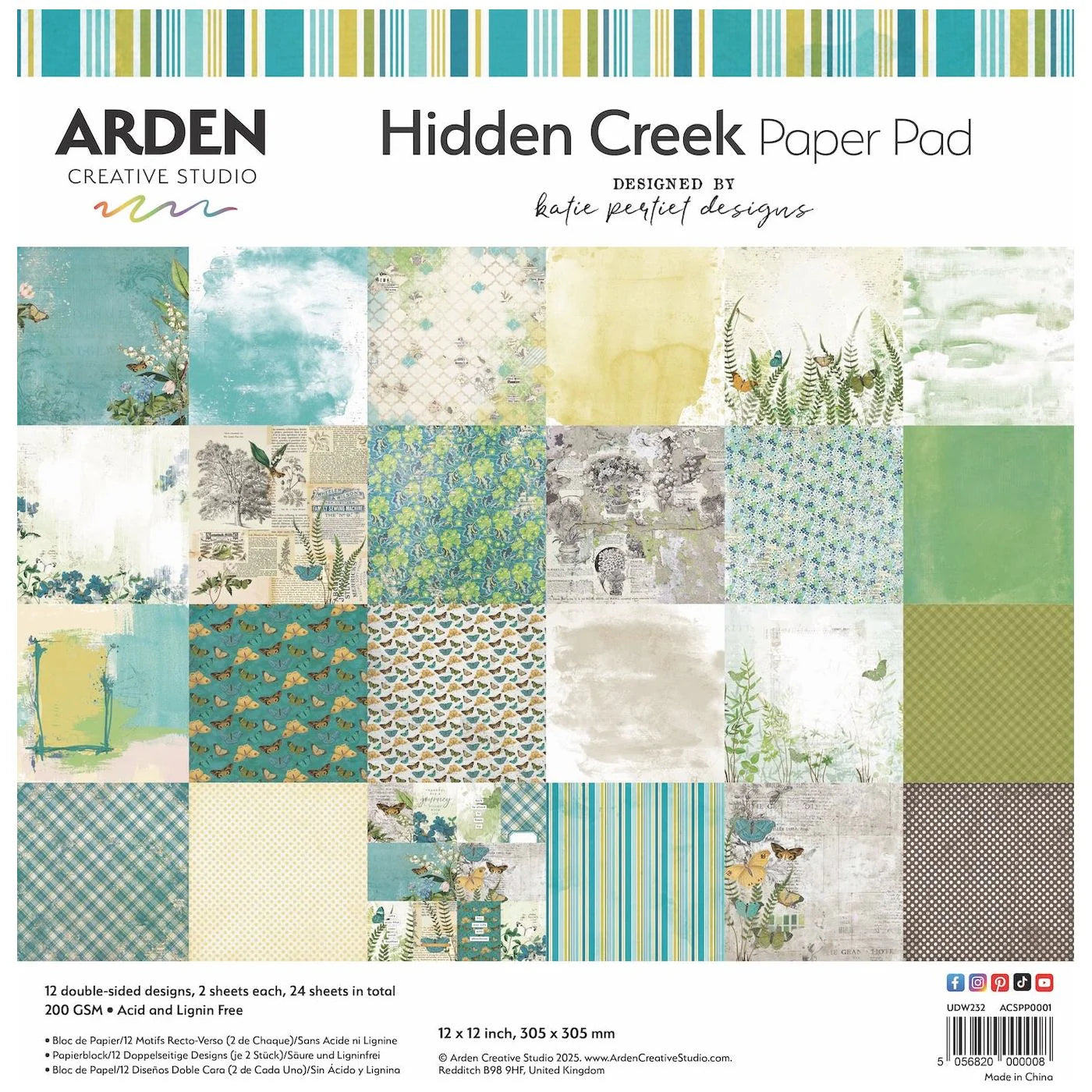 Arden Creative - Hidden Creek Paper Pad 12x12