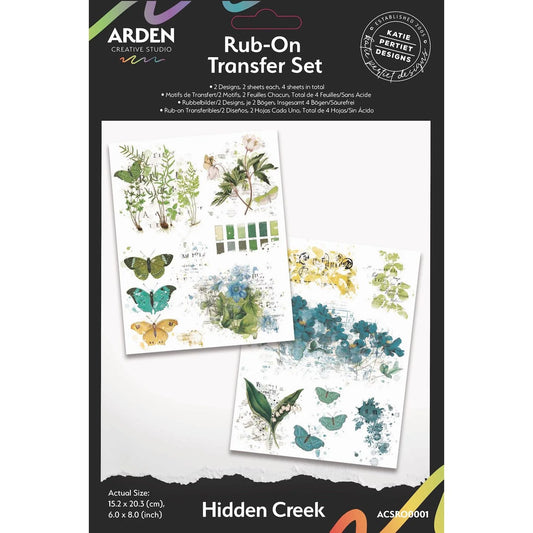 Arden Creative - Hidden Creek Rub On Transfer Set