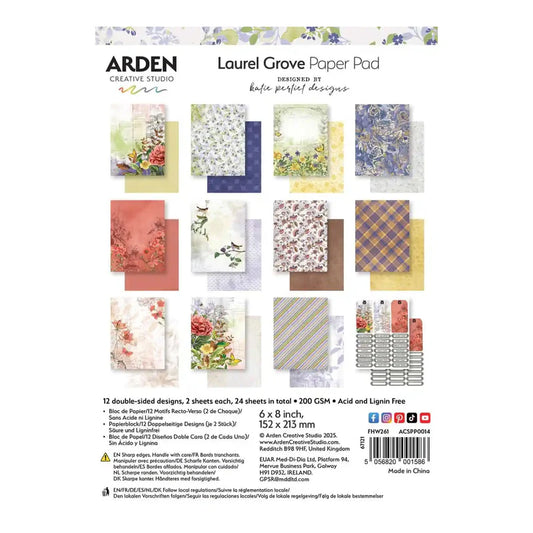 Arden Creative - Laurel Grove 6" x 8'' Paper Pad