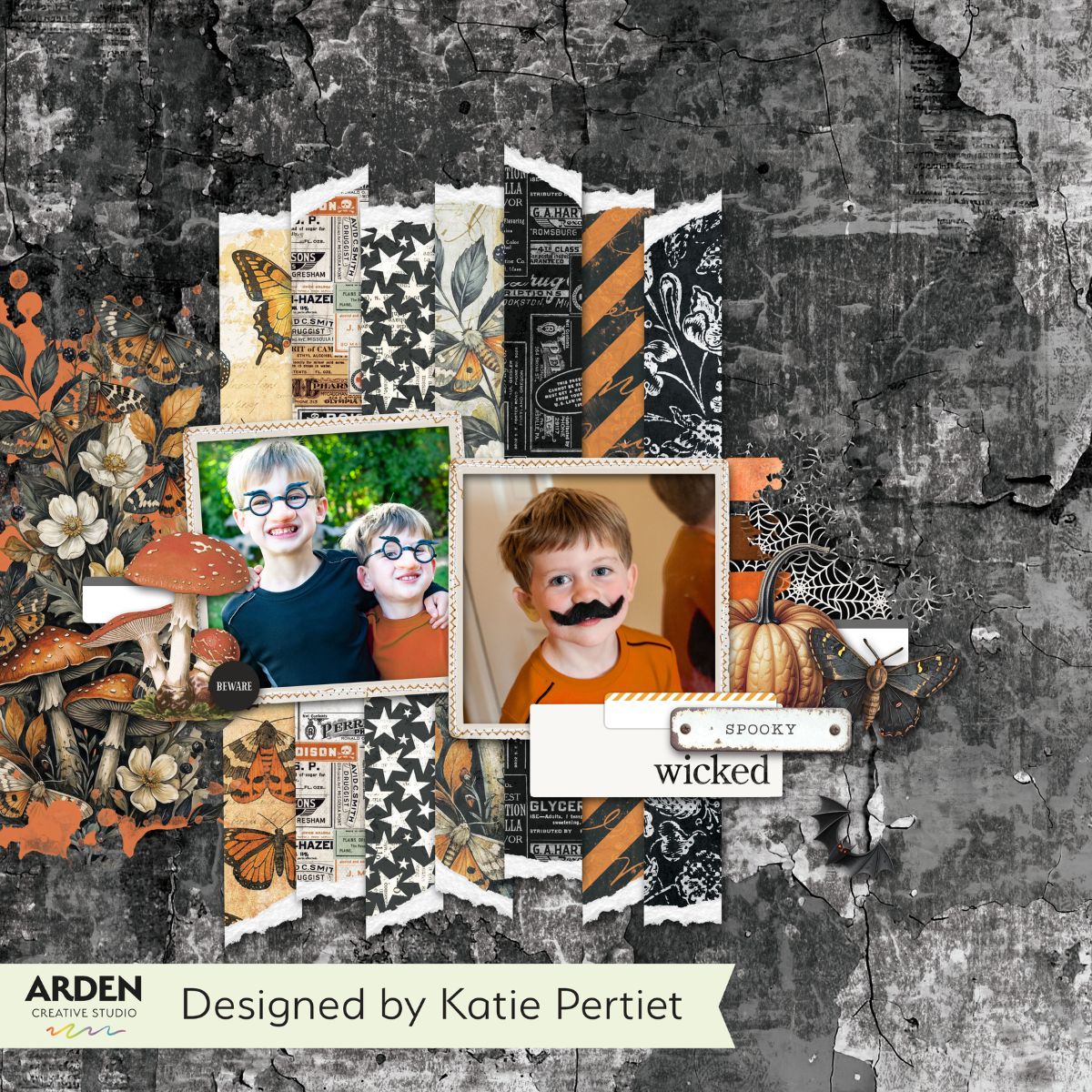 Arden Creative - Wicked Woods Rub On Transfer Set