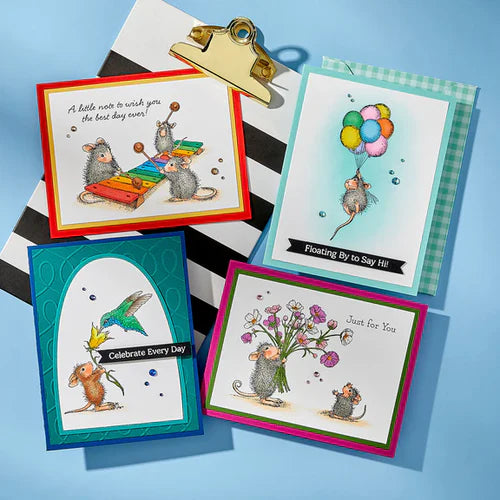 House Mouse Designs - Cling Rubber Stamps - Rare Bloom