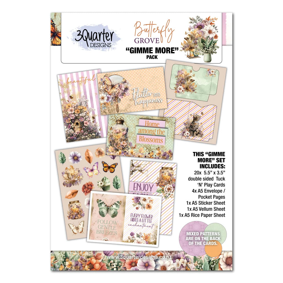 3 Quarter Designs - Butterfly Grove Gimme More Pack