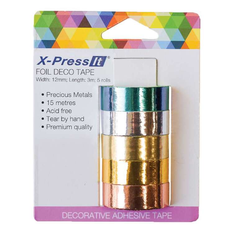 X-Press It Deco Tape Precious Metals 12mm