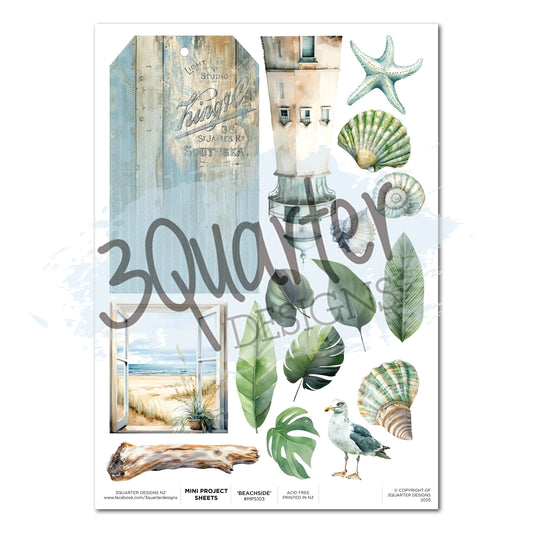3 Quarter Designs - Mini Project Sheets - Beachside