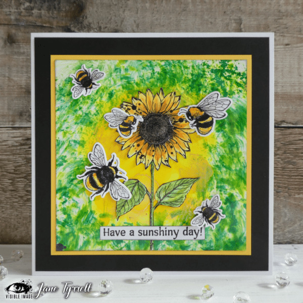 Visible Image clear stamps -Sunflower Grunge