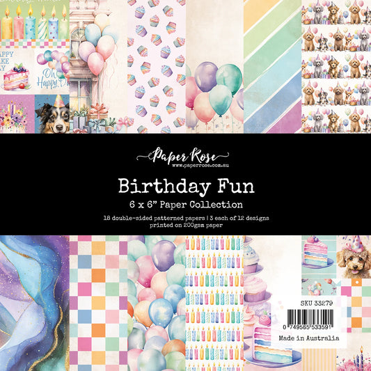 Paper Rose - Birthday Fun 6'x6' Paper Collection