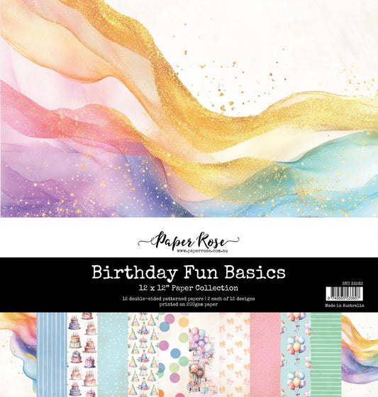 Paper Rose - Birthday Fun  12 x 12  Paper Collection