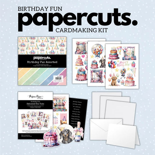 Paper Rose - Papercuts Card Making Kits - Birthday Fun
