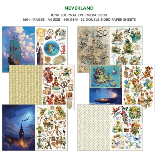Ciao Bella - Junk Journal & Ephemera Book - Neverland