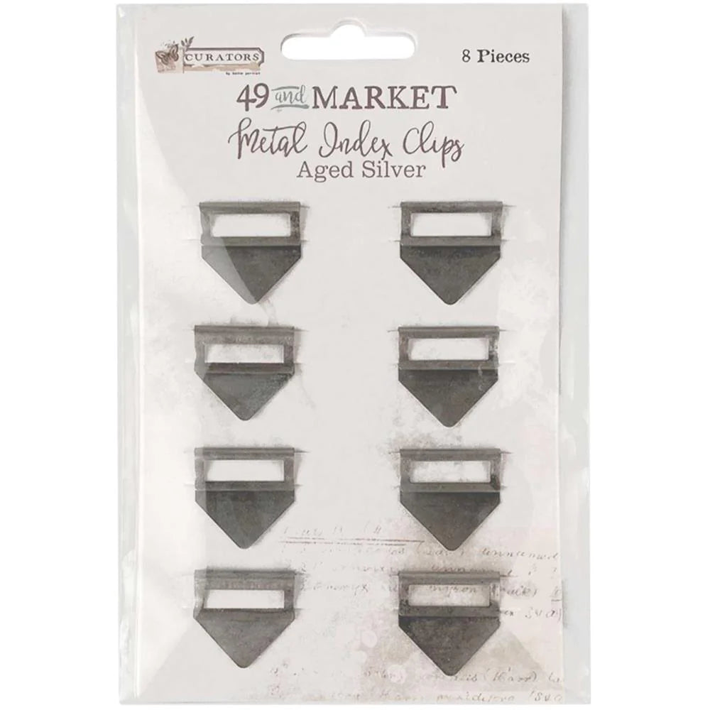 49 And Market - Aged Silver Metal Index Clips