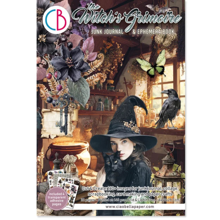 Ciao Bella - Junk Journal & Ephemera Book - The Witch's Grimoire