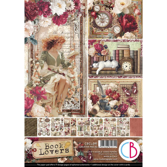 Ciao Bella - Book Lover Creative Pad A4 9/Pkg