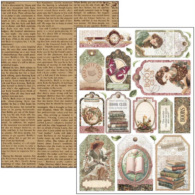Ciao Bella - Book Lover Creative Pad A4 9/Pkg