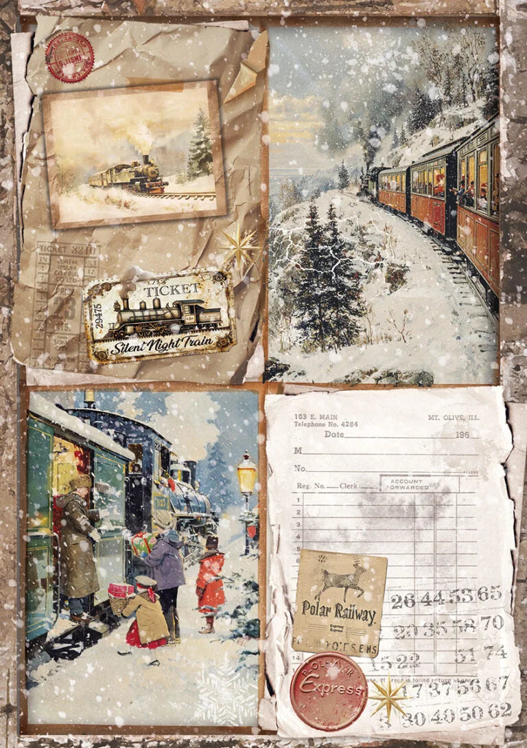 Ciao Bella - Rice Papers -A5 Set  - Polar Railway