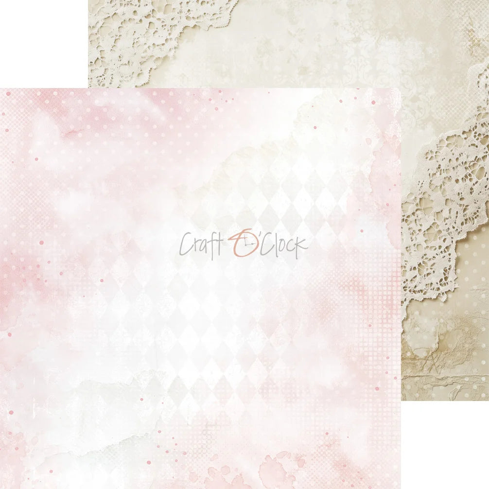 Craft O'Clock - Baby Girl Universe 8"x 8" Mix Paper Collection Pack Mix