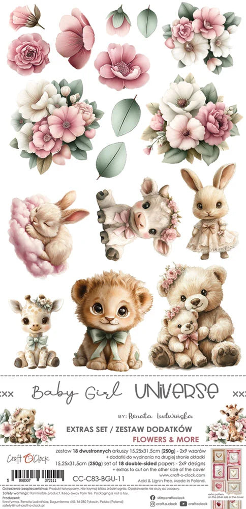 Craft O'Clock - Extras Set - Baby Girl Universe