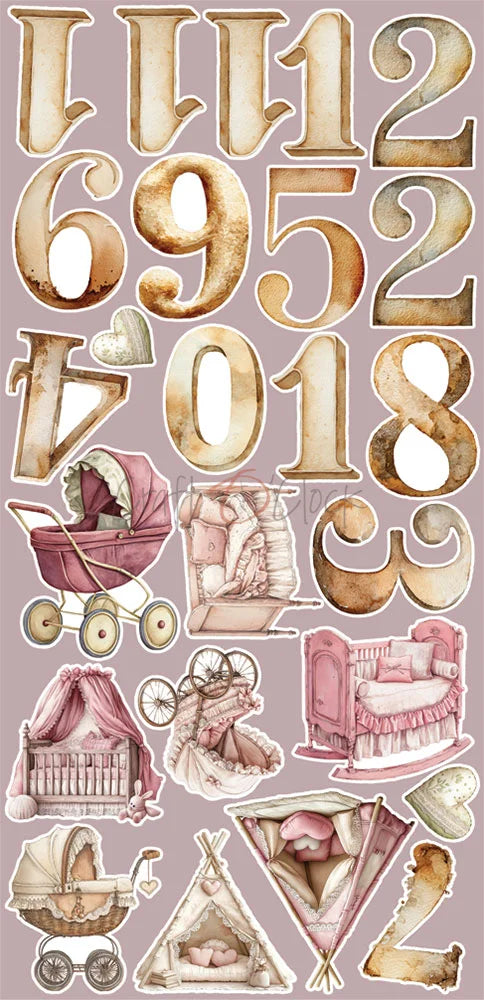 Craft O'Clock - Extras Set - Baby Girl Universe