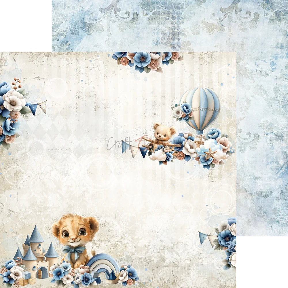 Craft O'Clock - Baby Boy Universe 8"x 8" Mix Paper Collection Pack