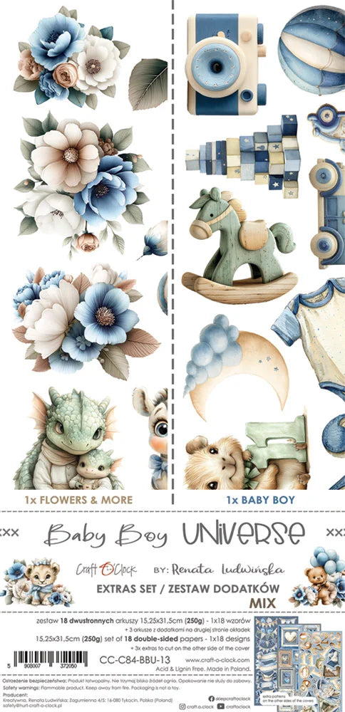 Craft O'Clock - Extras Set - Baby Boy Universe