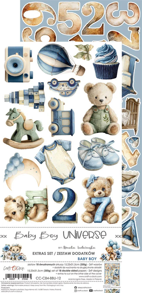 Craft O'Clock - Extras Set - Baby Boy Universe