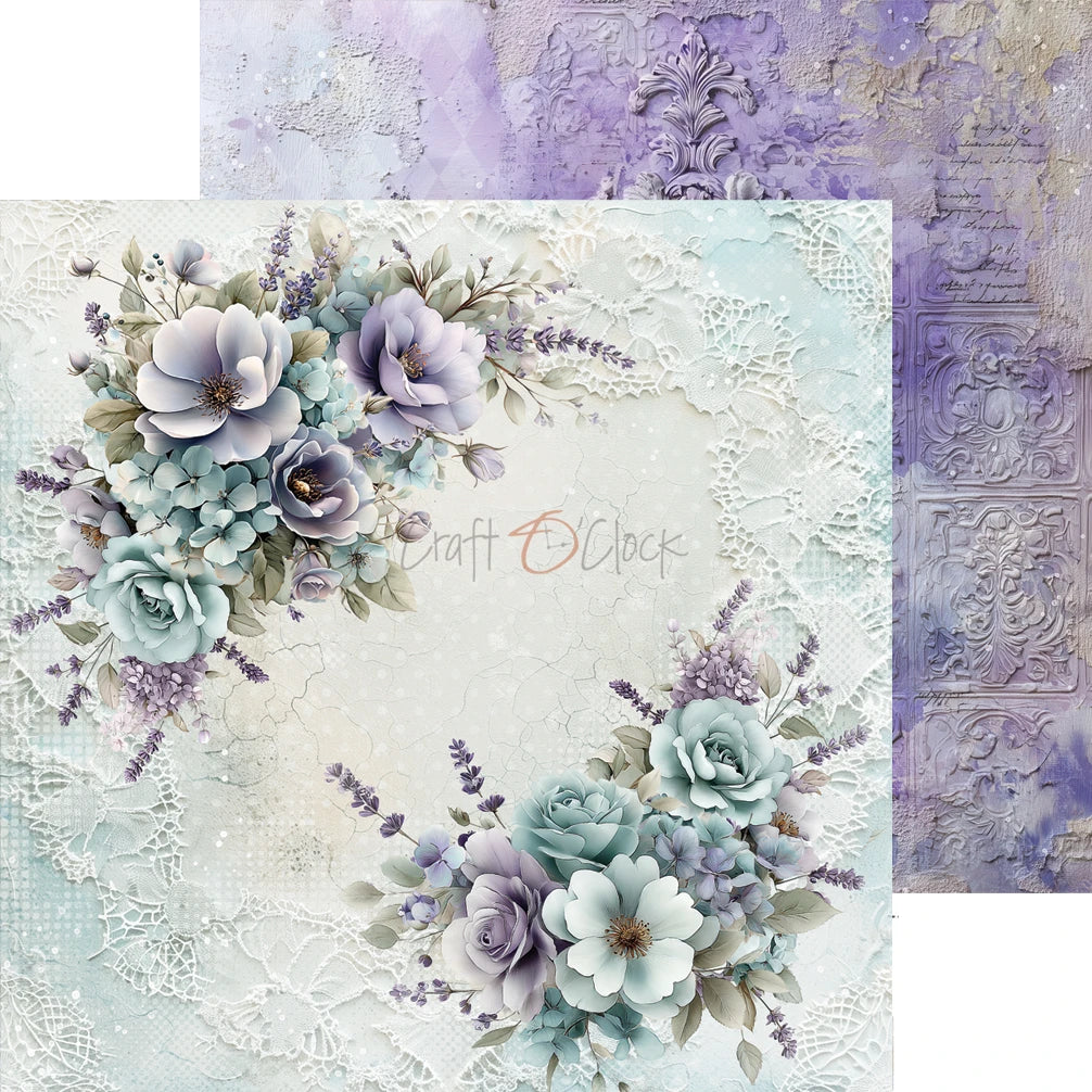 Craft O'Clock - Flowers Of Delight 8"x 8" Mix Paper Collection Pack