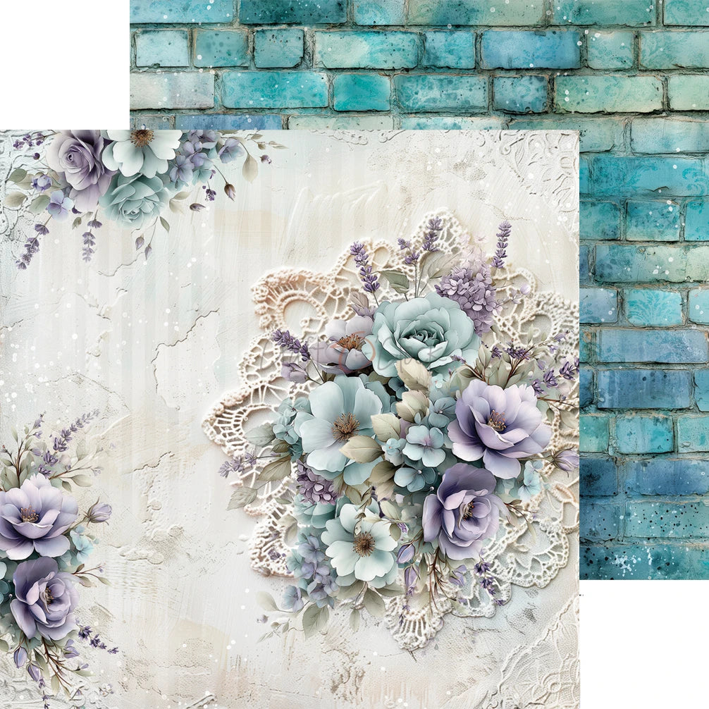 Craft O'Clock - Flowers Of Delight 8"x 8" Mix Paper Collection Pack