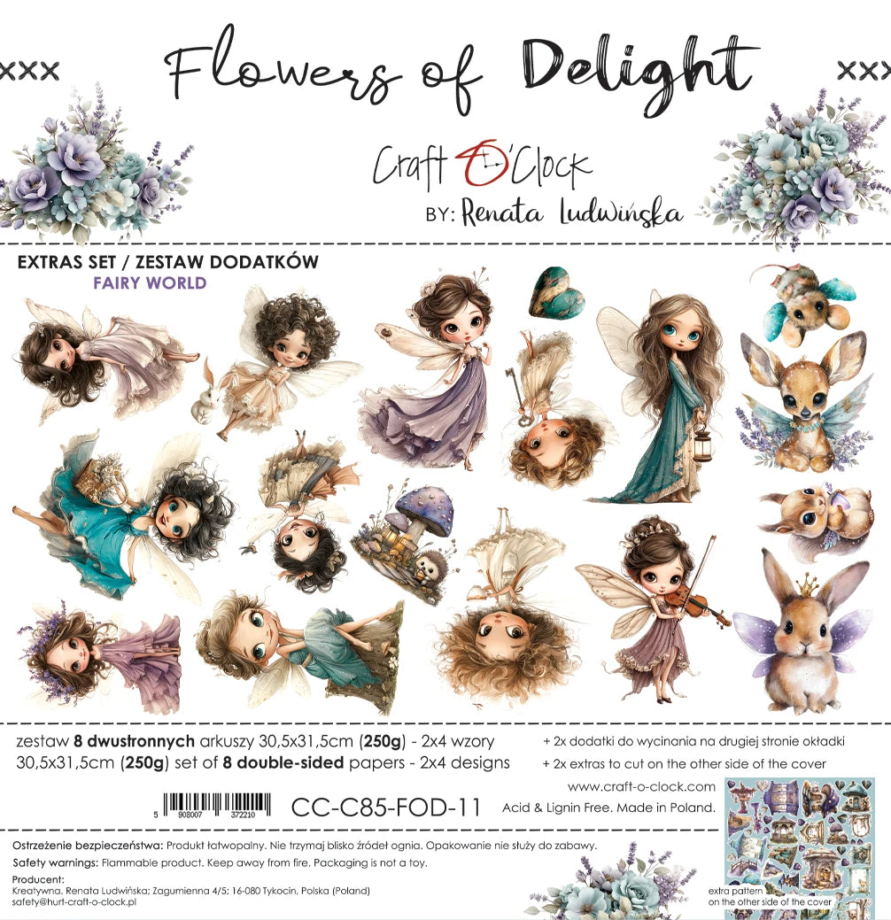 Craft O'Clock - Flowers Of Delight Extras  Fairy World Set 1