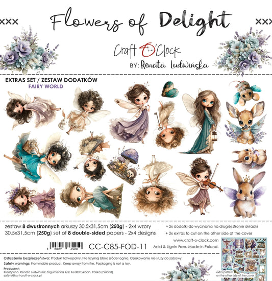 Craft O'Clock - Flowers Of Delight Extras  Fairy World Set 1