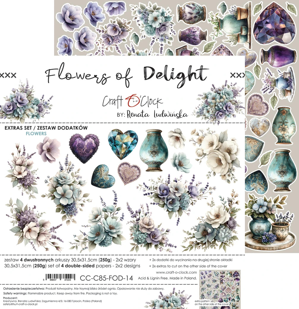 Craft O'Clock - Flowers Of Delight Extras Set 4