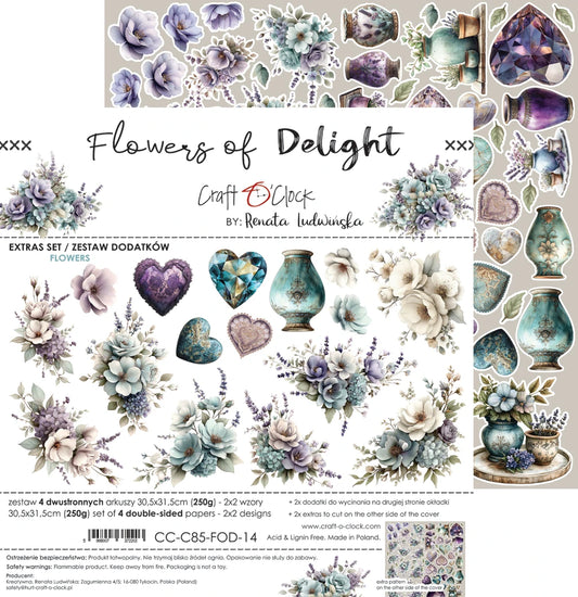 Craft O'Clock - Flowers Of Delight Extras Set 4