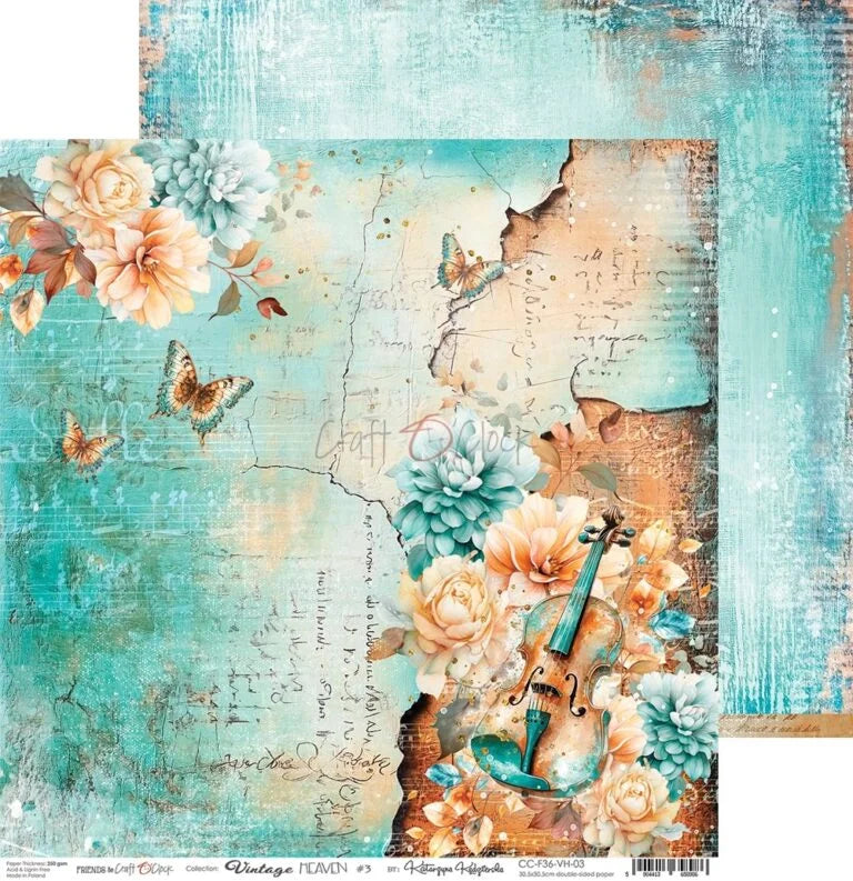 Craft O'Clock -  Vintage Heaven 12"x12" Paper Collection Pack