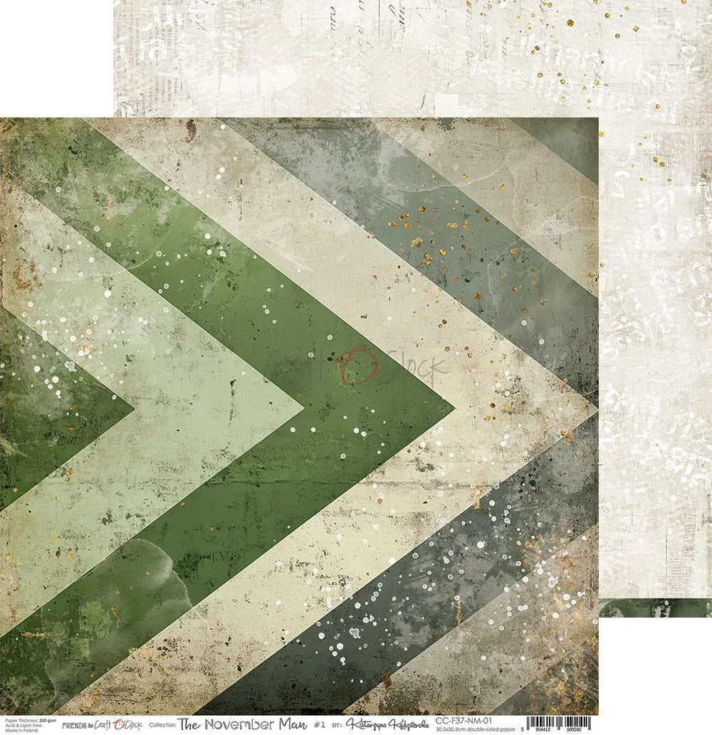 Craft O'Clock - The November Man 12"x12" Paper Collection Pack