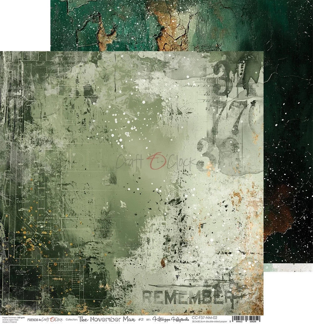 Craft O'Clock - The November Man 12"x12" Paper Collection Pack