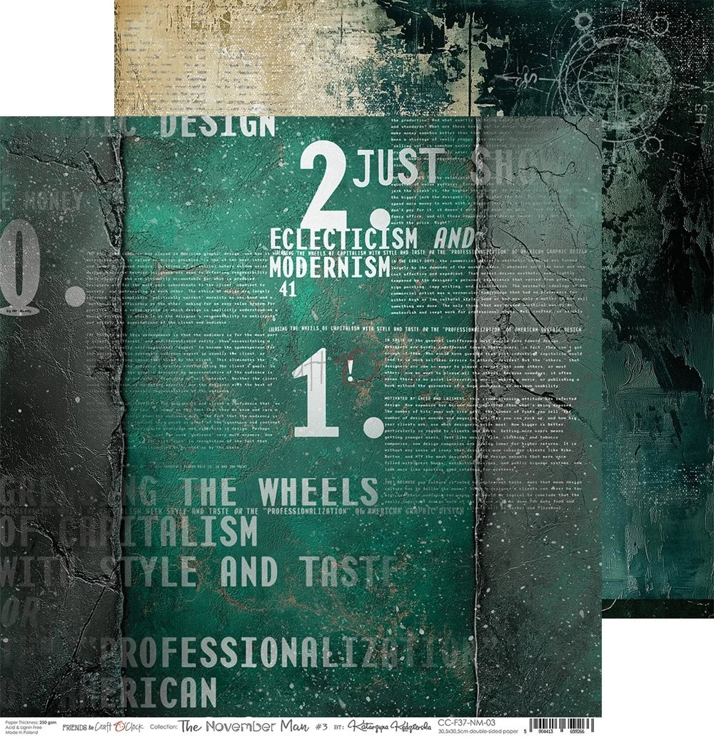 Craft O'Clock - The November Man 12"x12" Paper Collection Pack