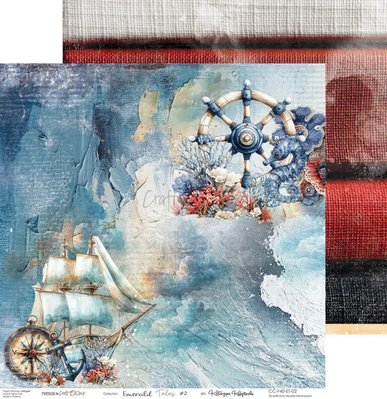 Craft O'Clock -  Emerald Tales 12"x12" Paper Collection Pack