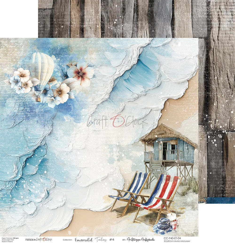 Craft O'Clock -  Emerald Tales 12"x12" Paper Collection Pack