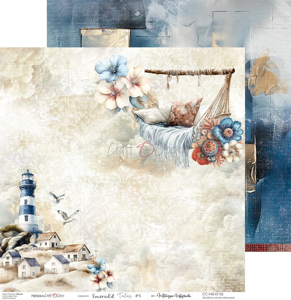 Craft O'Clock -  Emerald Tales 12"x12" Paper Collection Pack