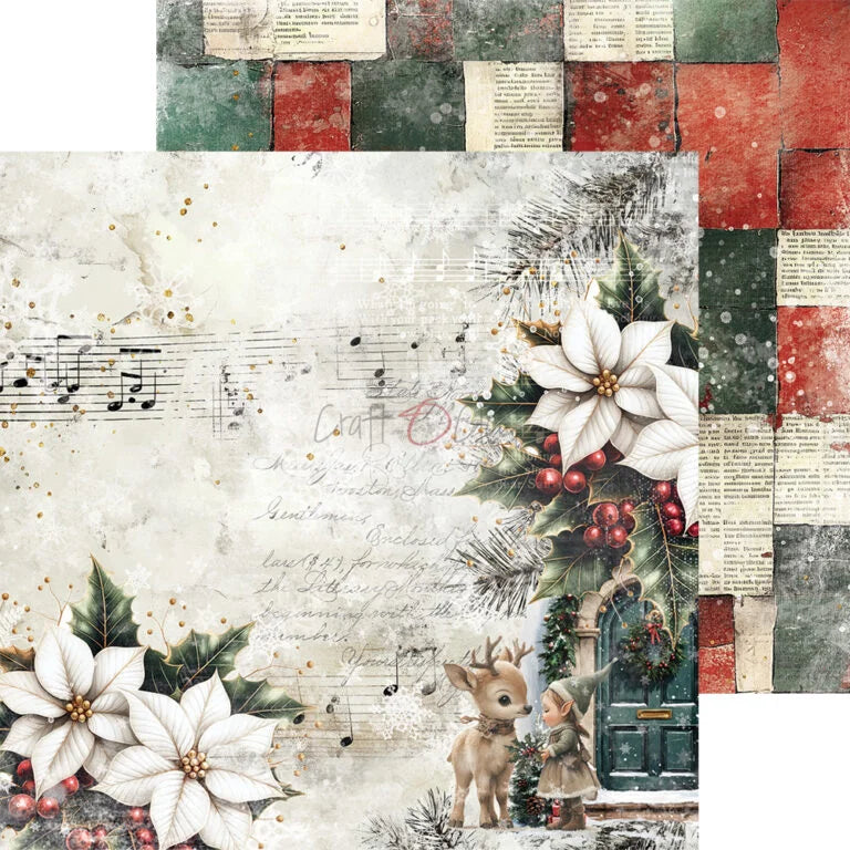 Craft O'Clock - Oh Christmas Night 8"x 8" Mix Paper Collection Pack