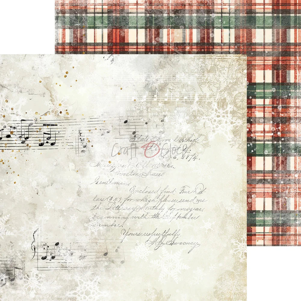 Craft O'Clock - Oh Christmas Night 8"x 8" Mix Paper Collection Pack
