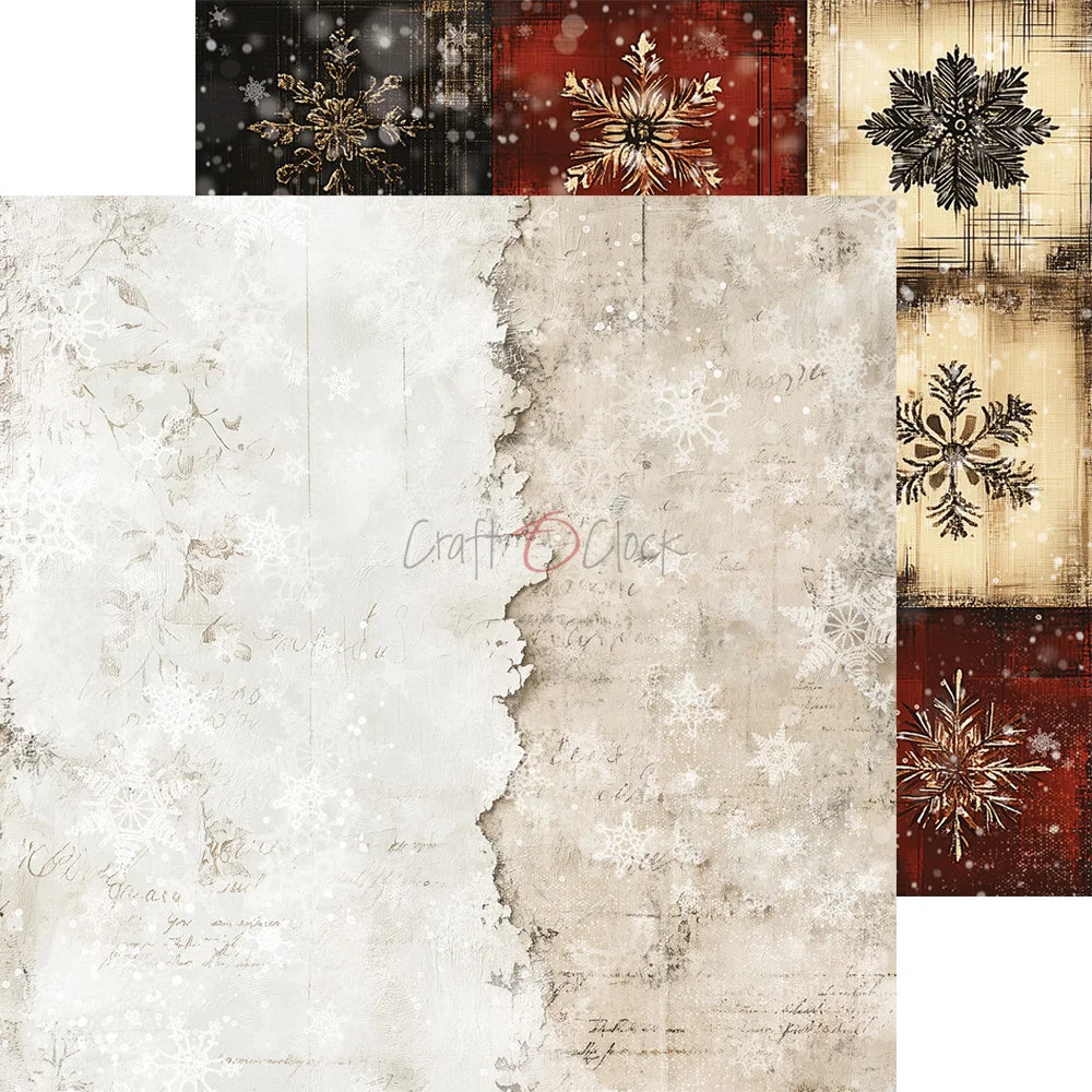 Craft O'Clock - Oh Christmas Night 8"x 8" Mix Paper Collection Pack