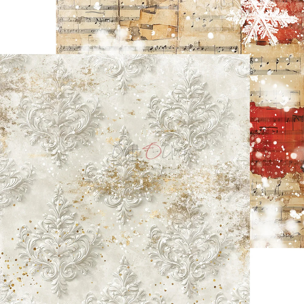 Craft O'Clock - Oh Christmas Night 8"x 8" Mix Paper Collection Pack