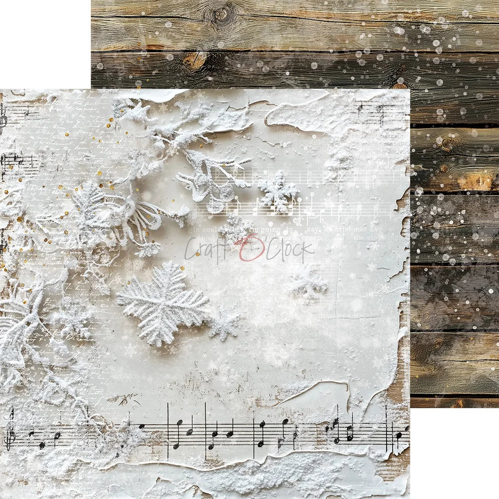 Craft O'Clock - Oh Christmas Night 8"x 8" Mix Paper Collection Pack